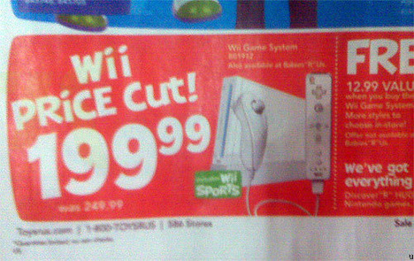 Nintendo prý zlevní Wii o 50$