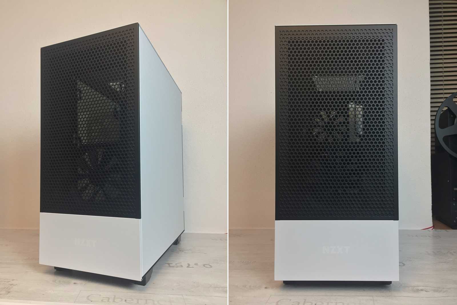 Test skříně NZXT H510 FLOW – s komponenty v bílém tónu