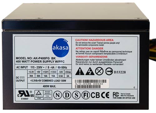 Akasa PaxPower AK-P400FG: test 400W zdroje