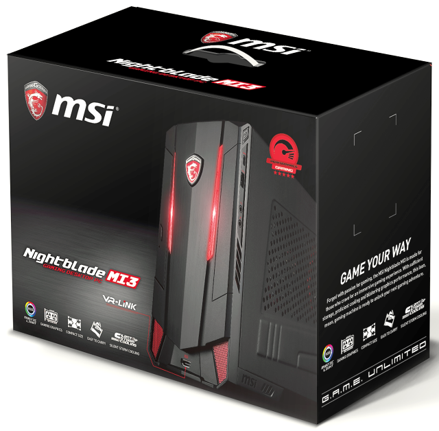 MSI Nightblade MI3: Minipočítač s Core i5-8400 a GTX 1060