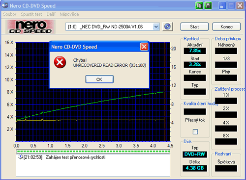 DVDąR 8x: rychlík NEC ND-2500A