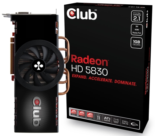 Přetočený Radeon HD 5830 od Club 3D