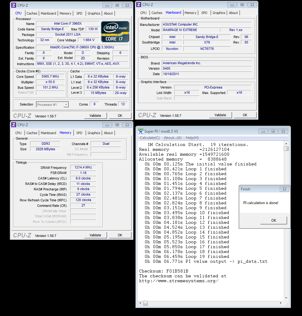 Report z OC akce – hardcore taktování na X79 s Asusem