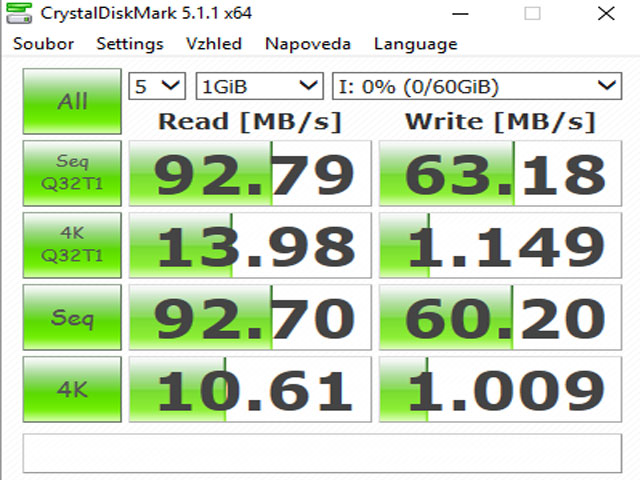 CrystalDiskMark 5.1.1