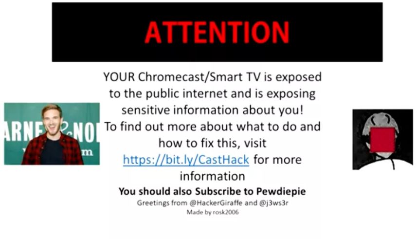 Hackeři kvůli promování youtubera PewDiePie napadli chytré televize a Chromecasty