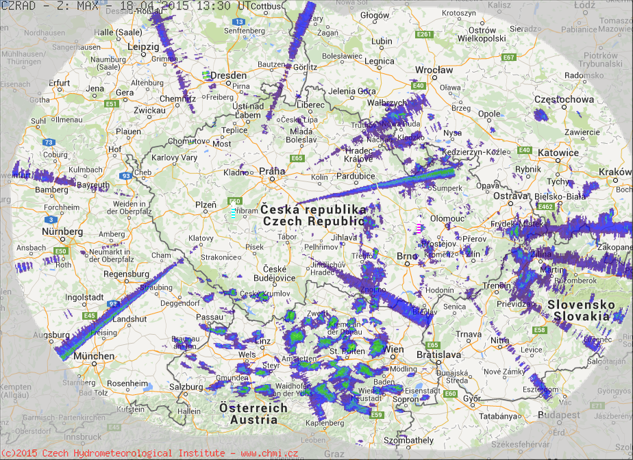 Bezdrátová připojení dělají „radost“ i meteorologům. (zdroj: chmi.cz)