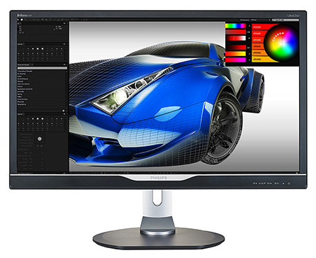 Philips 288P6LJEB - 28" UHD monitor s TFT panelem a čtyřmi porty USB 3.0 