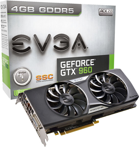 Firmy EVGA a Inno3D vydávají první 4GB verze grafické karty GeForce GTX 960