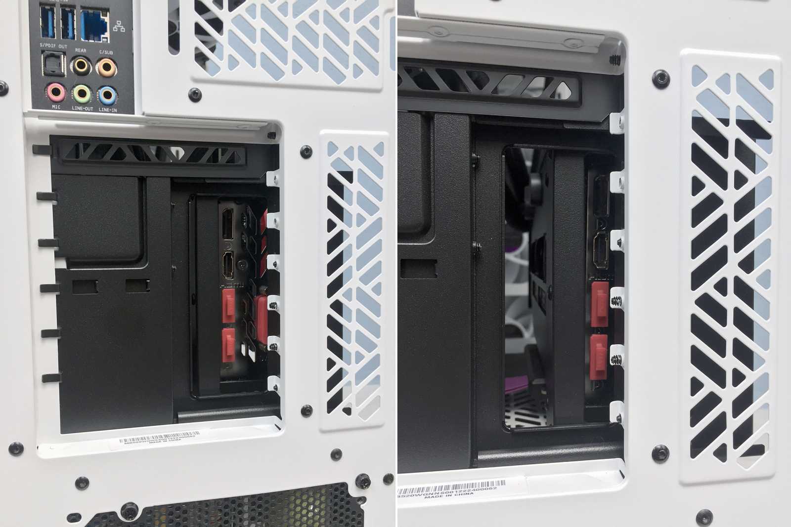 Test skříně Cooler Master MasterBox 520 MESH s přídavným vertikálním držákem grafiky