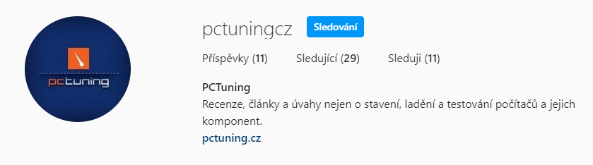 PCTuning spouští svůj vlastní Instagram účet