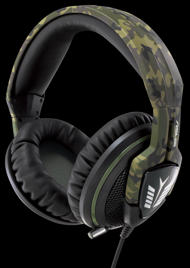 Asus představil herní sluchátka Echelon Forest s armádním maskováním