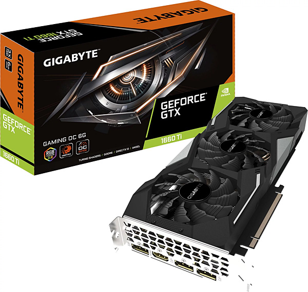 Grafická karta Nvidia GeForce GTX 1660 Ti – GIGABYTE GeForce GTX 1660 Ti GAMING OC 6G