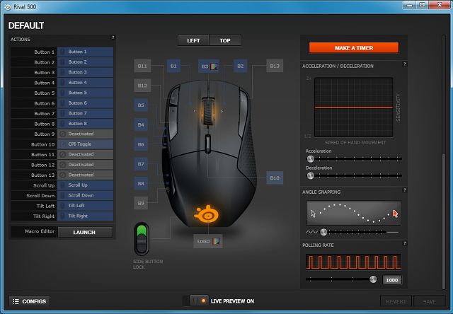 SteelSeries Rival 500: skvělá nejen pro MMO a MOBA. A vibruje!