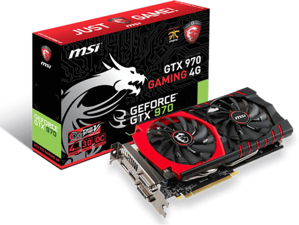 Grafická karta nVidia GeForce GTX 970 - MSI NVIDIA GTX 970 GAMING 4G