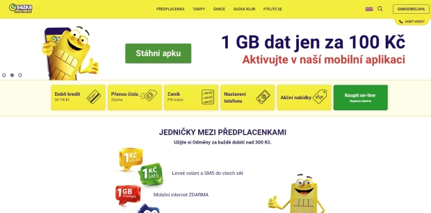 SAZKAmobil rozdává ke každé nové SIM data zdarma nebo volání a SMS za korunu