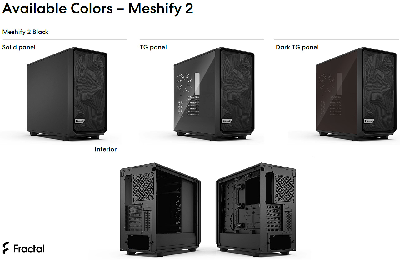 Test skříní Fractal Design Meshify 2 a Meshify 2 XL