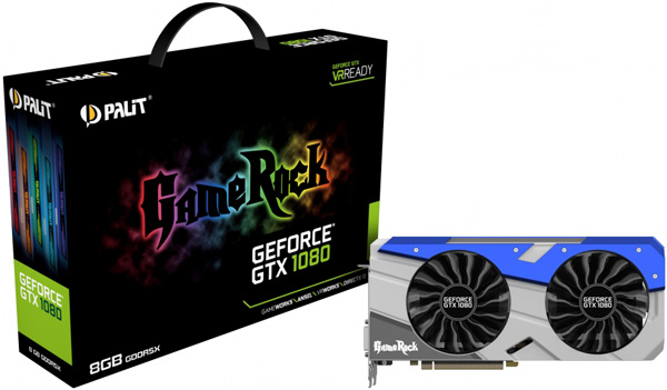 Grafická karta nVidia GeForce GTX 1080 – PALiT GeForce GTX 1080 GameRock 8GB