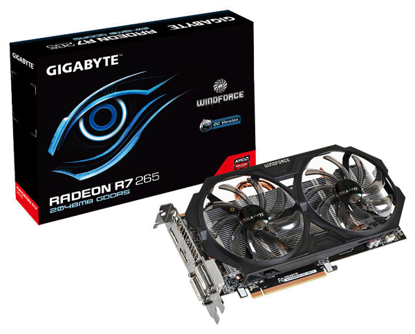 GIGABYTE uvádí na trh grafickou kartu R7 265 v edici OC 