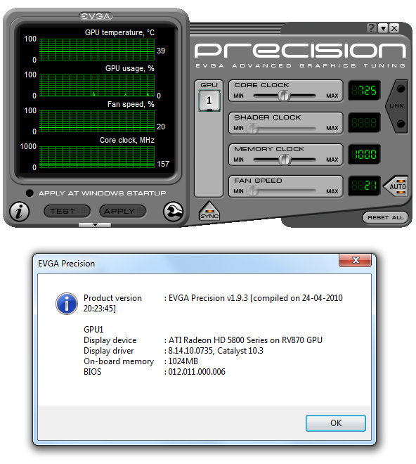 eVGA Precision 1.9.3 - řada vylepšení a podpora Fermi