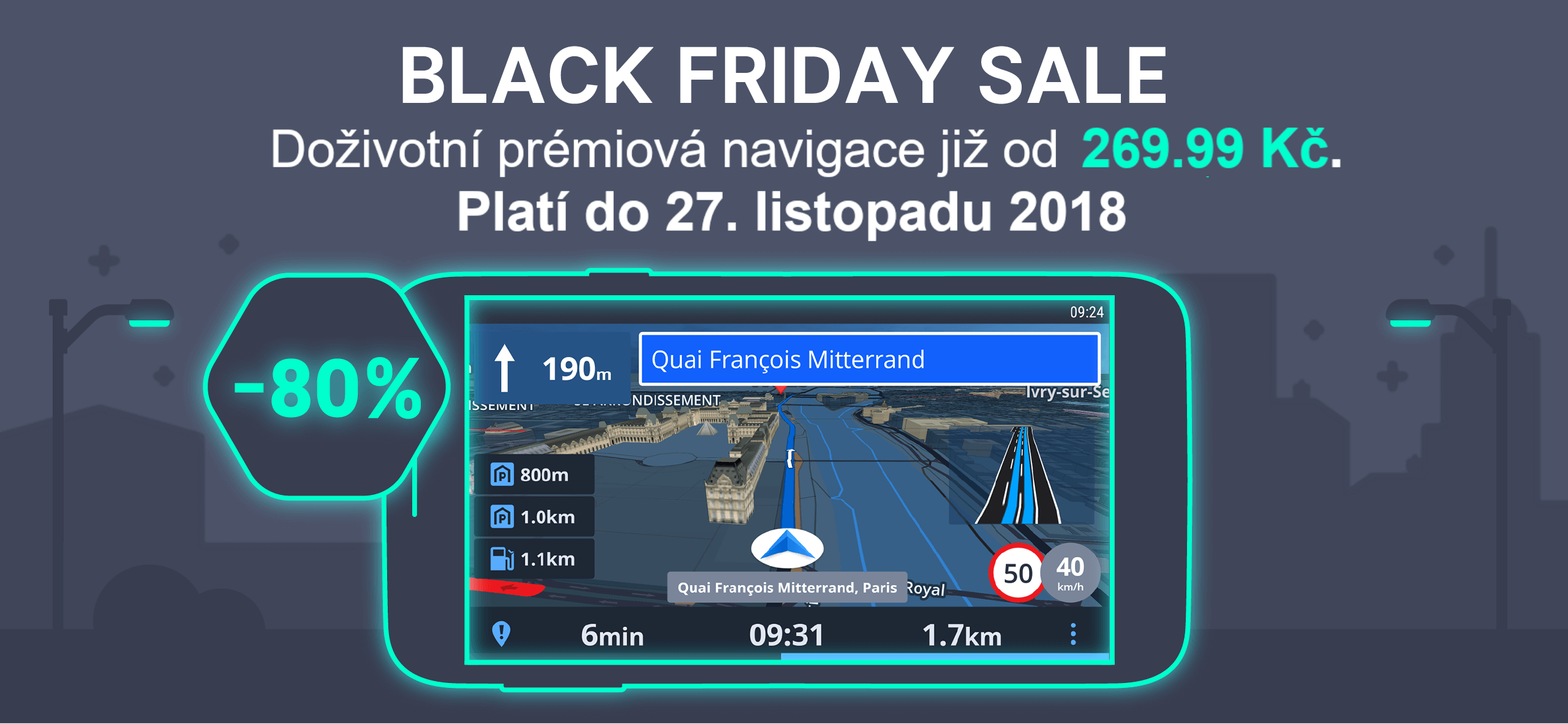 Na Black Friday bude navigace od Sygic historicky nejlevnější