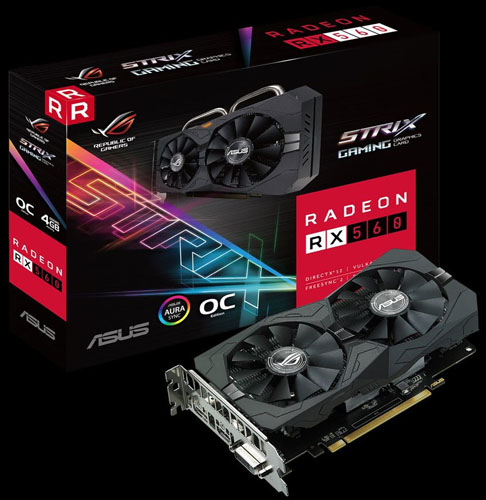 Asus dnes odhalil grafickou kartu RX 560 EVO s napájením z PCIe