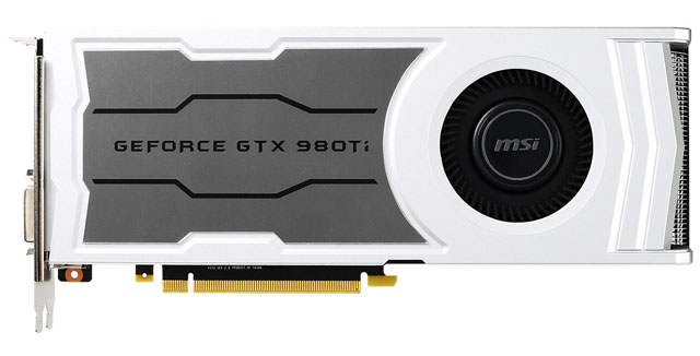 MSI uvádí na trh grafickou kartu GeForce GTX 980 Ti V1 s bílošedým chladičem