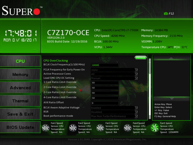 Poradí si Supermicro C7Z170-OCE s novým Kaby Lake i7 7700K?