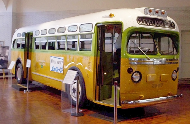 "Rosa Parks Bus". Licensed under CC BY-SA 3.0 via Wikimedia Commons.