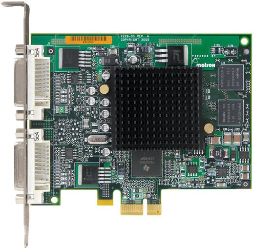 Matrox uvádí světově první grafickou kartu do slotu PCI-E 1x