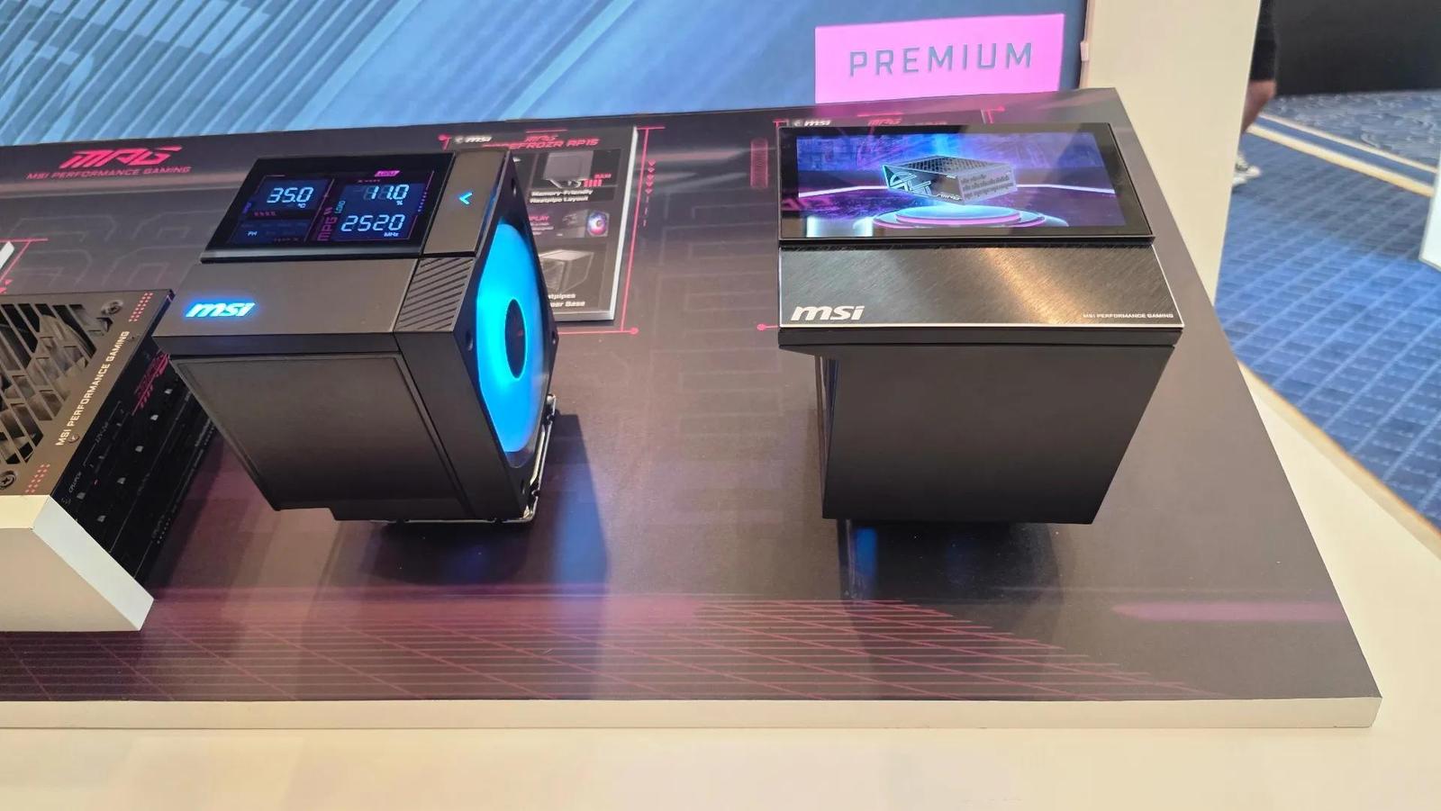 MSI na CES: Chladiče CoreFrozr s 6" LCD a podporou Ryzen X3D