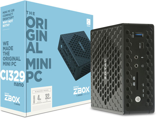 Zotac nový model pasivně chlazeného mini-PC ZBOX CI329 nano