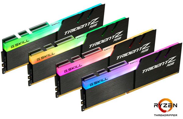 G.Skill nabídne 32GB kit pamětí Trident-Z s taktem 3466 optimalizovaný pro AMD X399