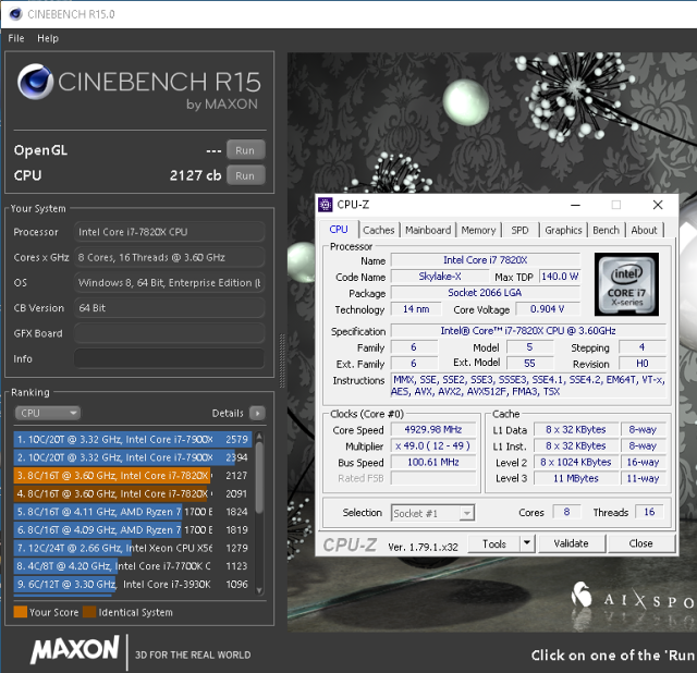 Intel Core i7-7820X: Osmijádro Skylake-X v testu