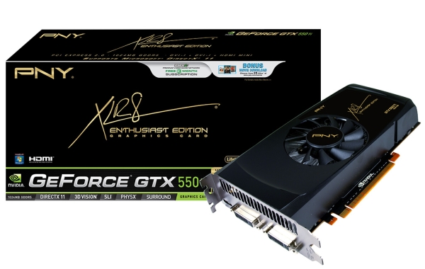 PNY GeForce GTX 550 Ti XLR8 OC: vyšší frekvence, ale jinak nic nového