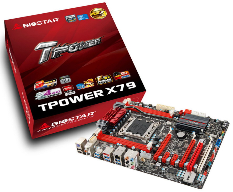 Biostar představil základní desku TPower X79 pro procesory Sandy Bridge-E