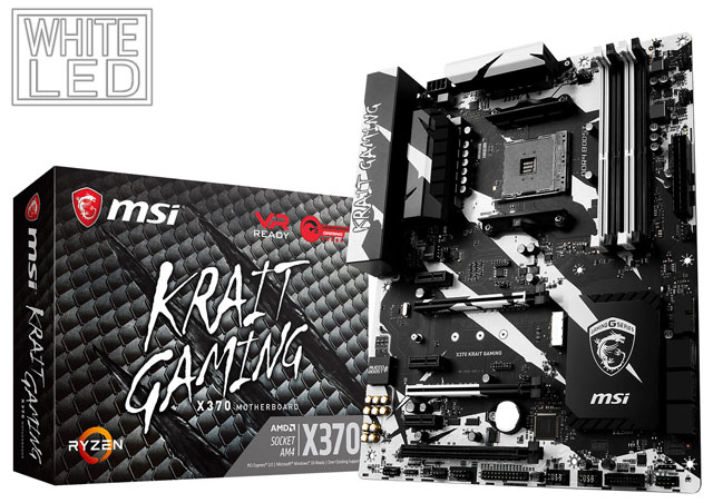 MSI přijde se základní deskou X370 v černobílé verzi Krait Gaming