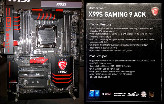 MSI odhalilo specifikace chystané základní desky X99S Gaming 9 ACK