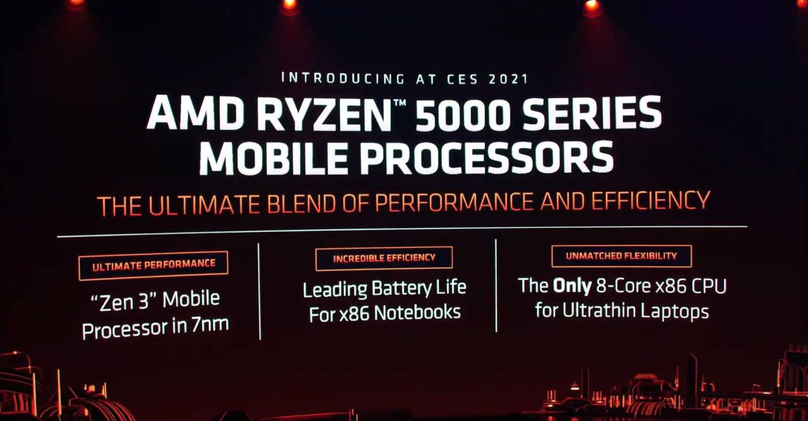 AMD představilo mobilní procesory Ryzen 5000 na architektuře Zen 3