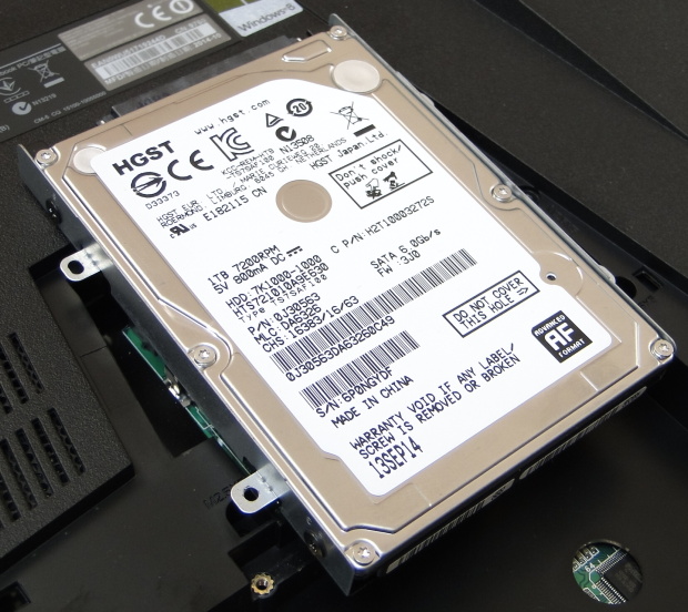 Klasický pevný disk 1 TB od (HGST) Western Digital