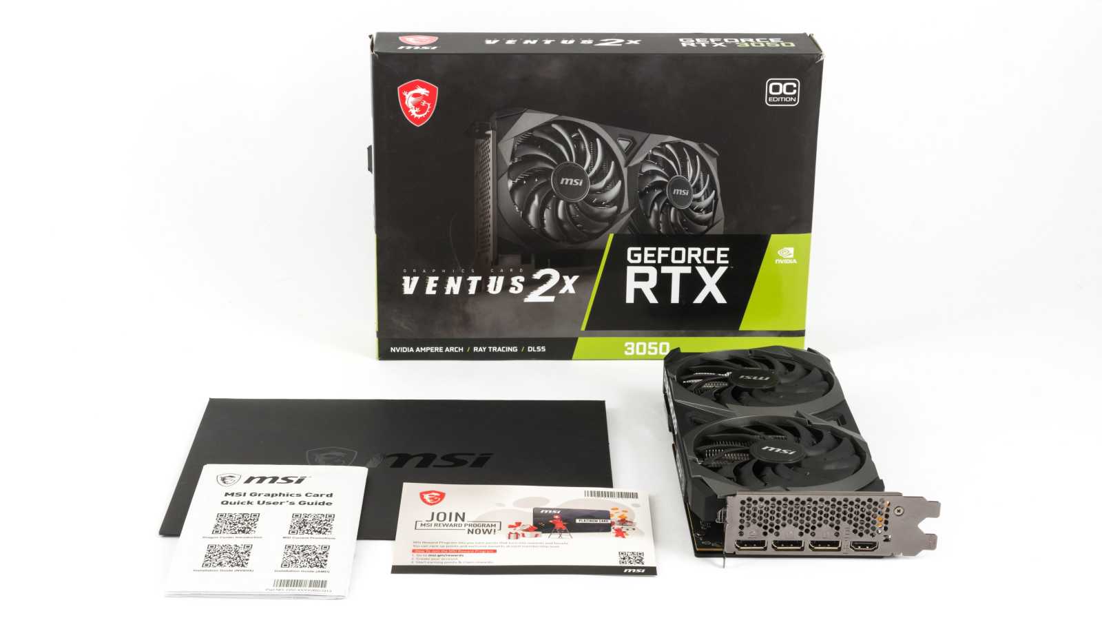 MSI GeForce RTX 3050 Ventus OC: Konečně za ceny hodné nižší třídy