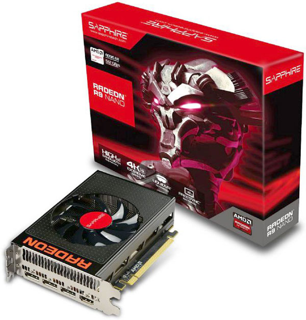 Grafická karta Radeon R9 NANO – Sapphire Radeon R9 NANO 4G