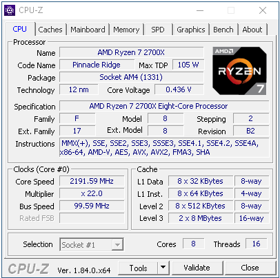 AMD Ryzen 7 2700X: Zen vyšponován na maximum