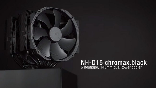 Noctua začíná prodávat celočerné procesorové chladiče Chromax Black