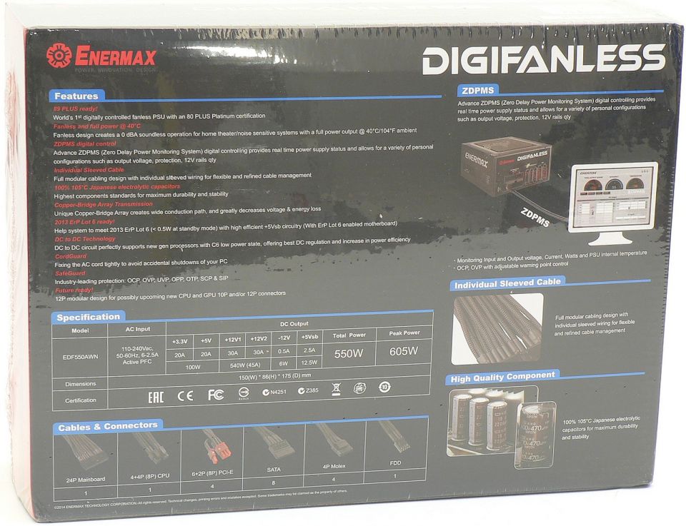 Enermax Digifanless - nejvýkonnější digitální pasivní zdroj