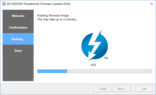 Poté co byl box vidět, jsem updatoval firmware