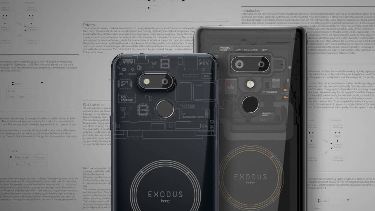 HTC EXODUS 1s: první smartphone na světě, který dokáže být Bitcoinovým uzlem