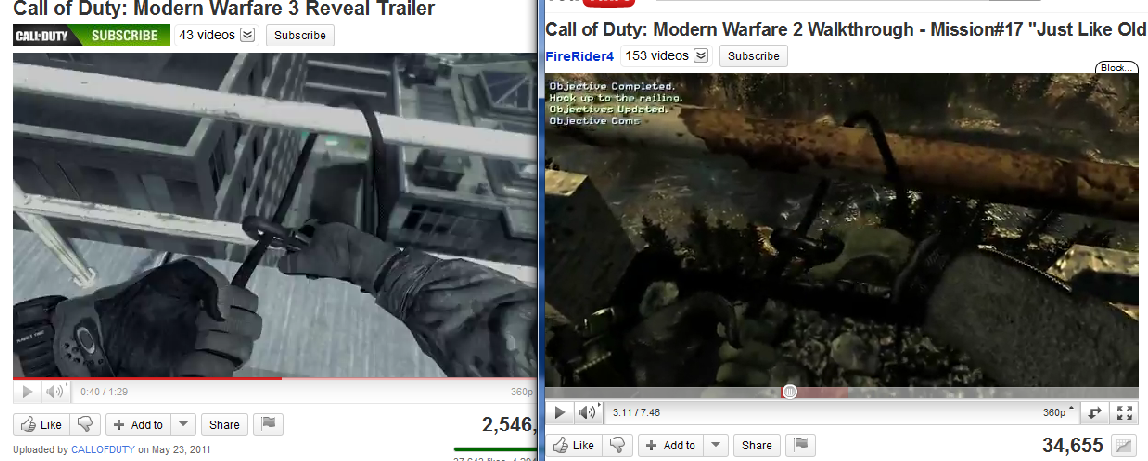 Activision recykluje animace v Modern Warfare 3?