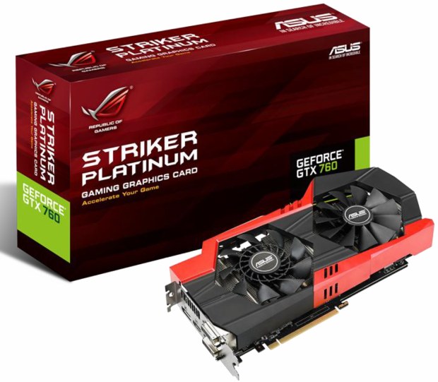 Asus ROG Striker GTX 760: střední třída v Platinové edici