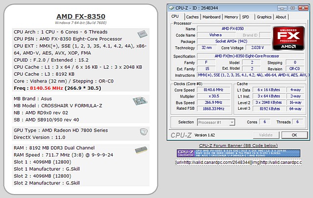 FlanK3r z PCTuningu přetaktoval procesor AMD FX-8350 na 8140 MHz a vytvořil nový český rekord 