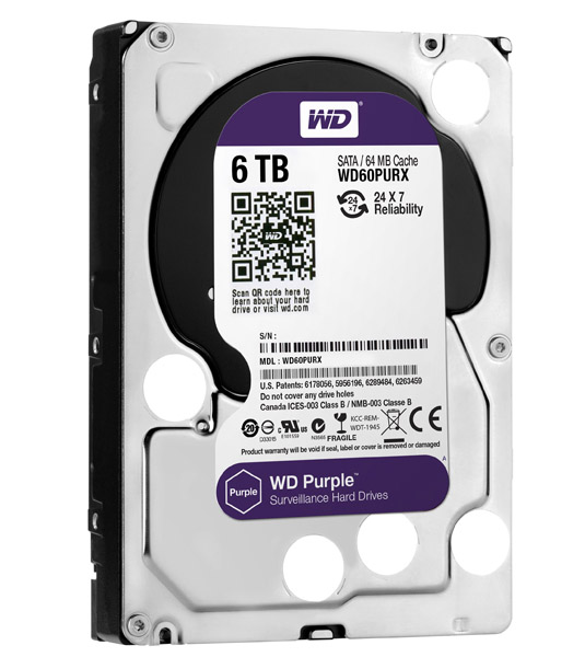 Western Digital rozšířil svoji produktovou řadu pevných disků WD Purple o nový 6TB model 